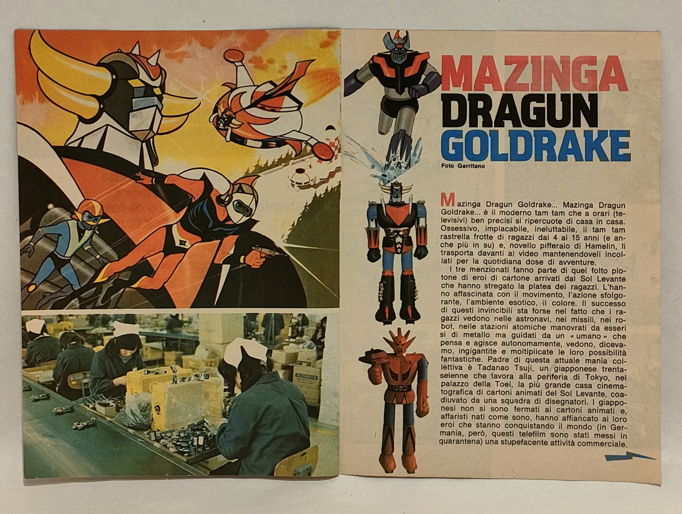 Articolo di Topolino – Mazinga Dragon Goldrake