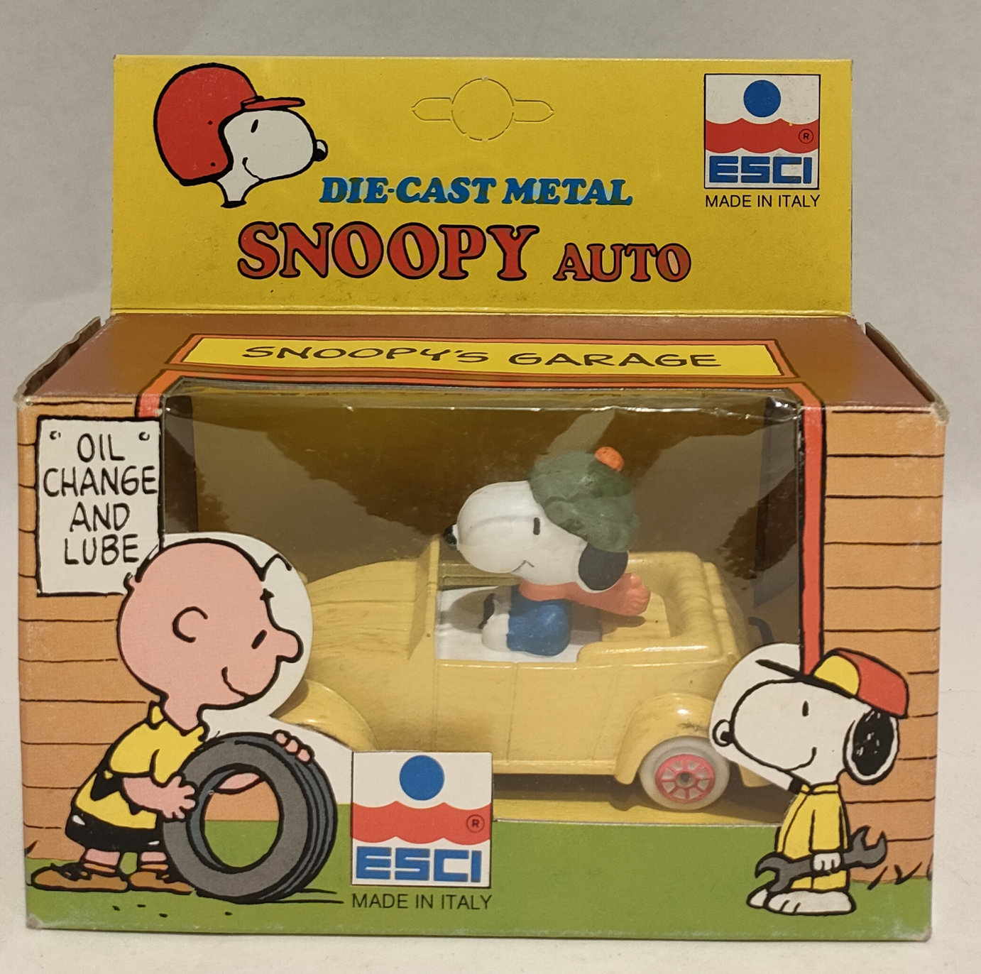 Snoopy – In Auto 2 Cavalli Gialla – Scala 1:43 – In Box