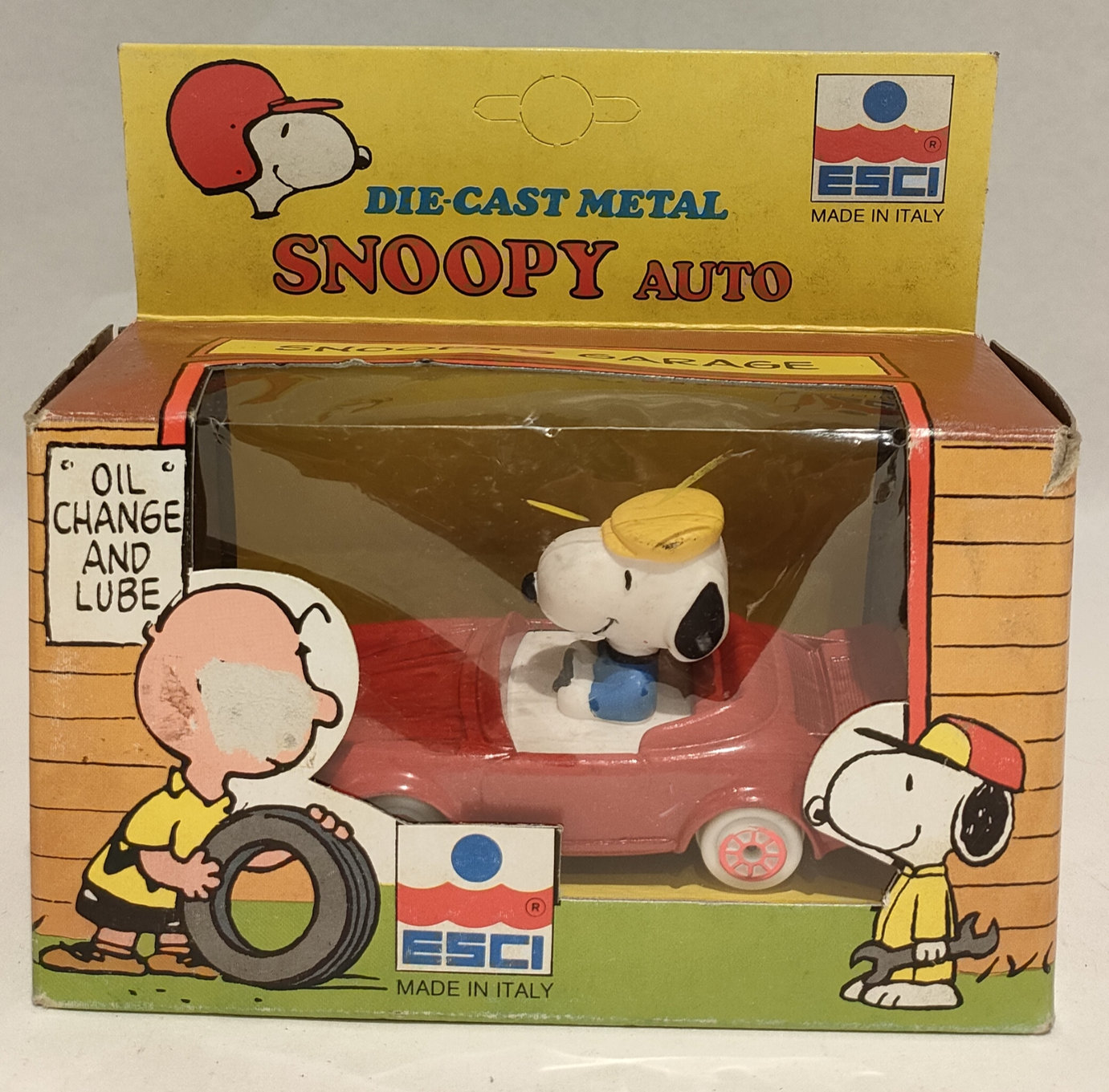 Snoopy – In Auto Porche Rossa – Scala 1:43 – In Box