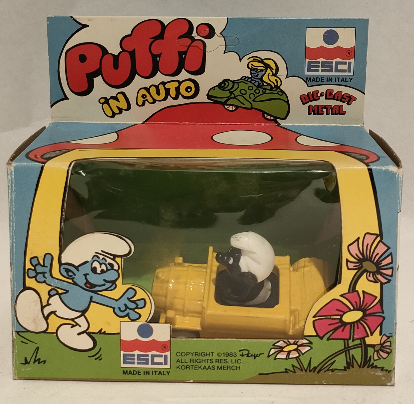 Puffo Nero – In Auto Gialla – Scala 1:43 – In Box