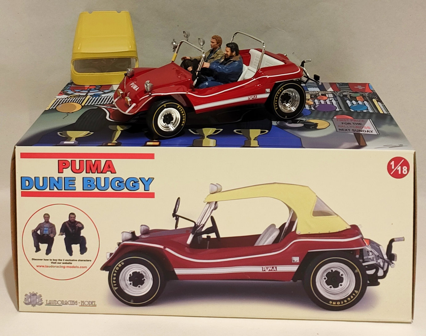 Bud Spencer & Terence Hill –  In Puma – Dune Buggy – Scala 1:18 – In Box