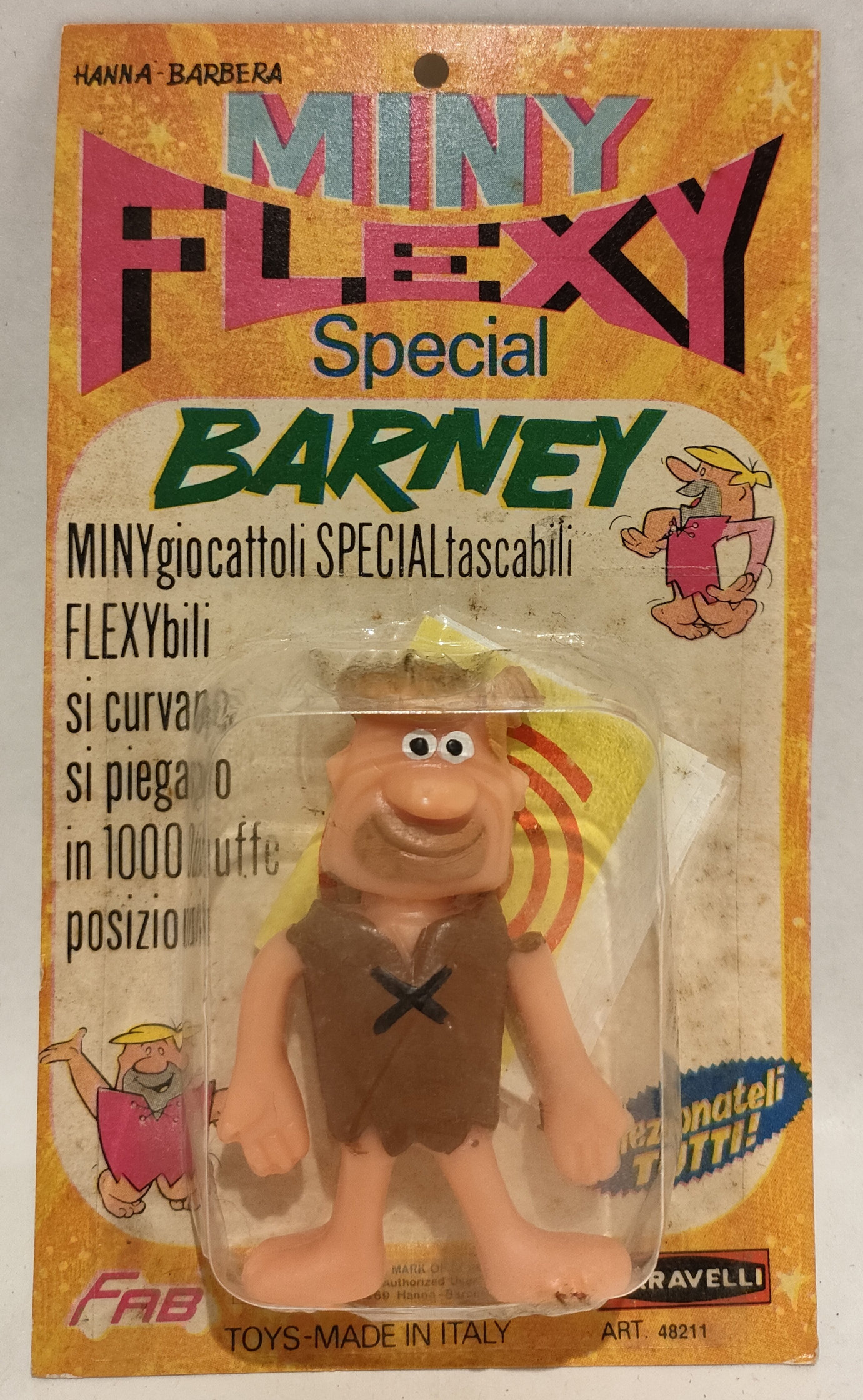 Barney Flinston – Hanna & Barbera – Mini Flexy – In Blister