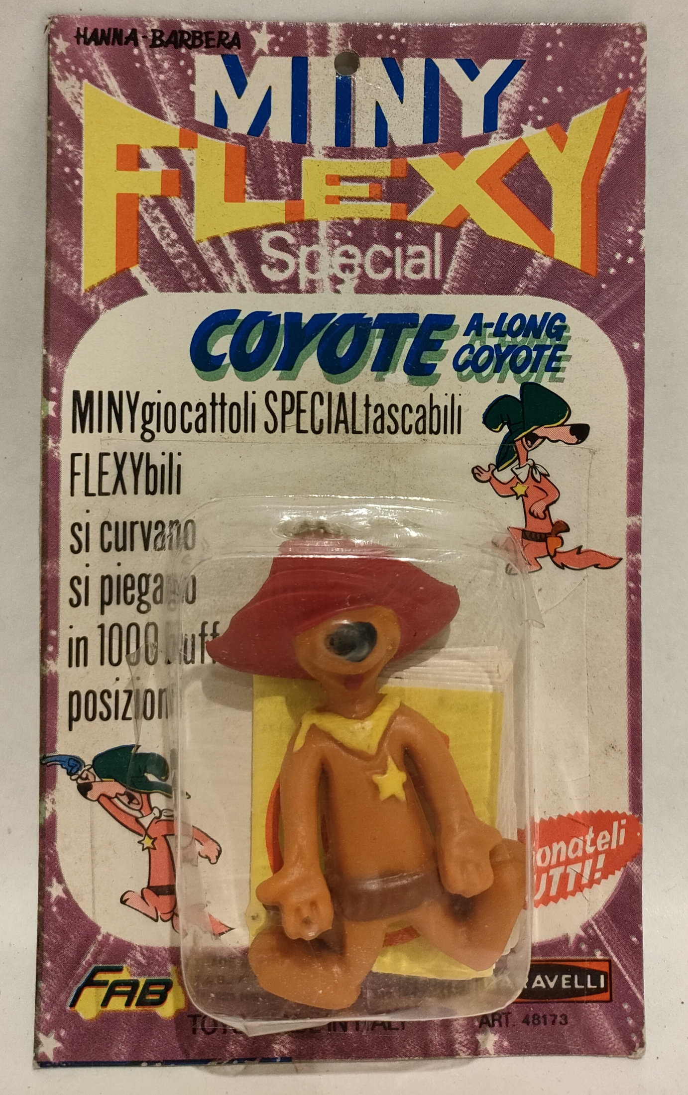Coyote A/Long Coyote – Cappello Rosso – Hanna & Barbera – Mini Flexy – In Blister
