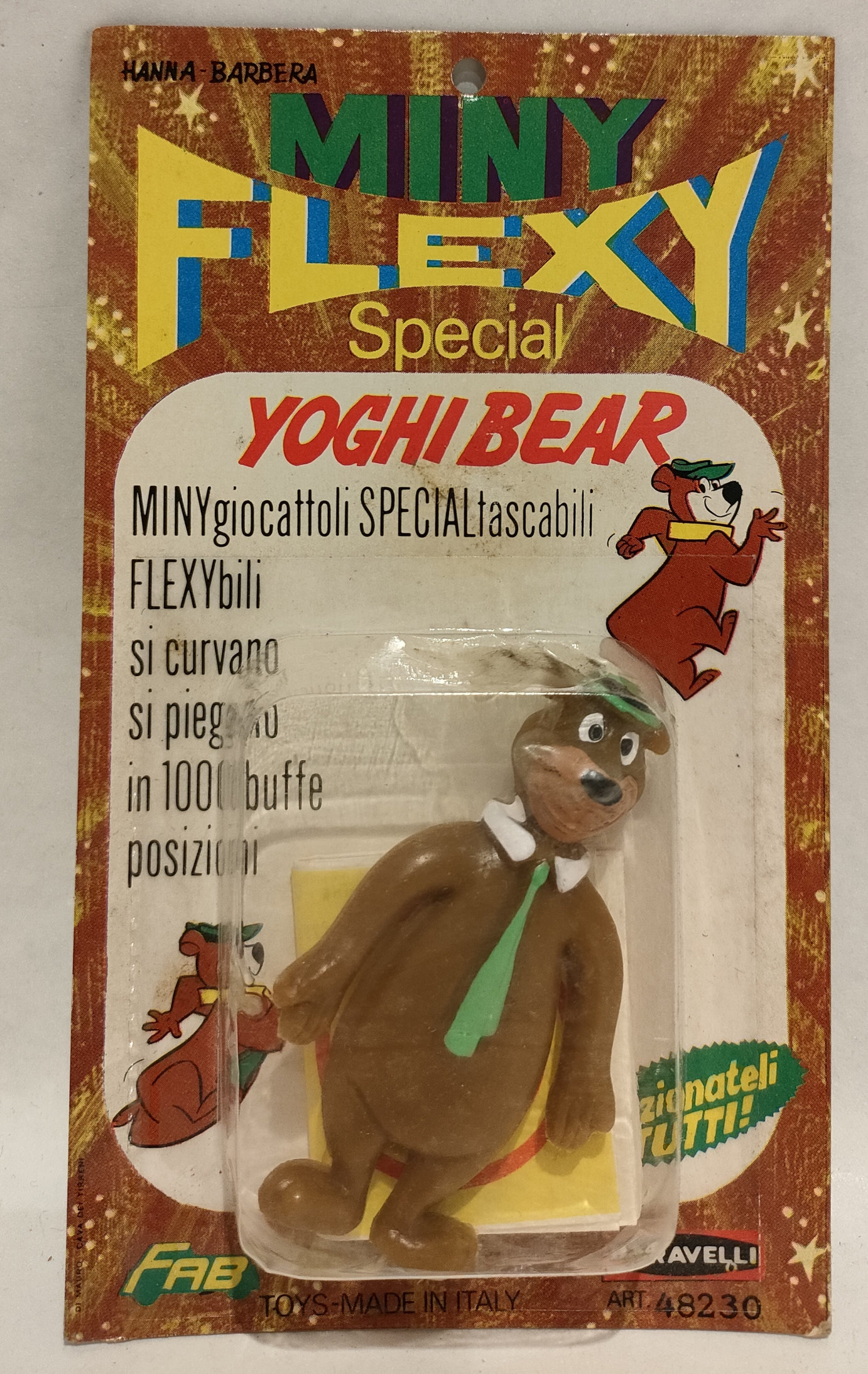 Yoghi Bear – Hanna & Barbera – Mini Flexy – In Blister