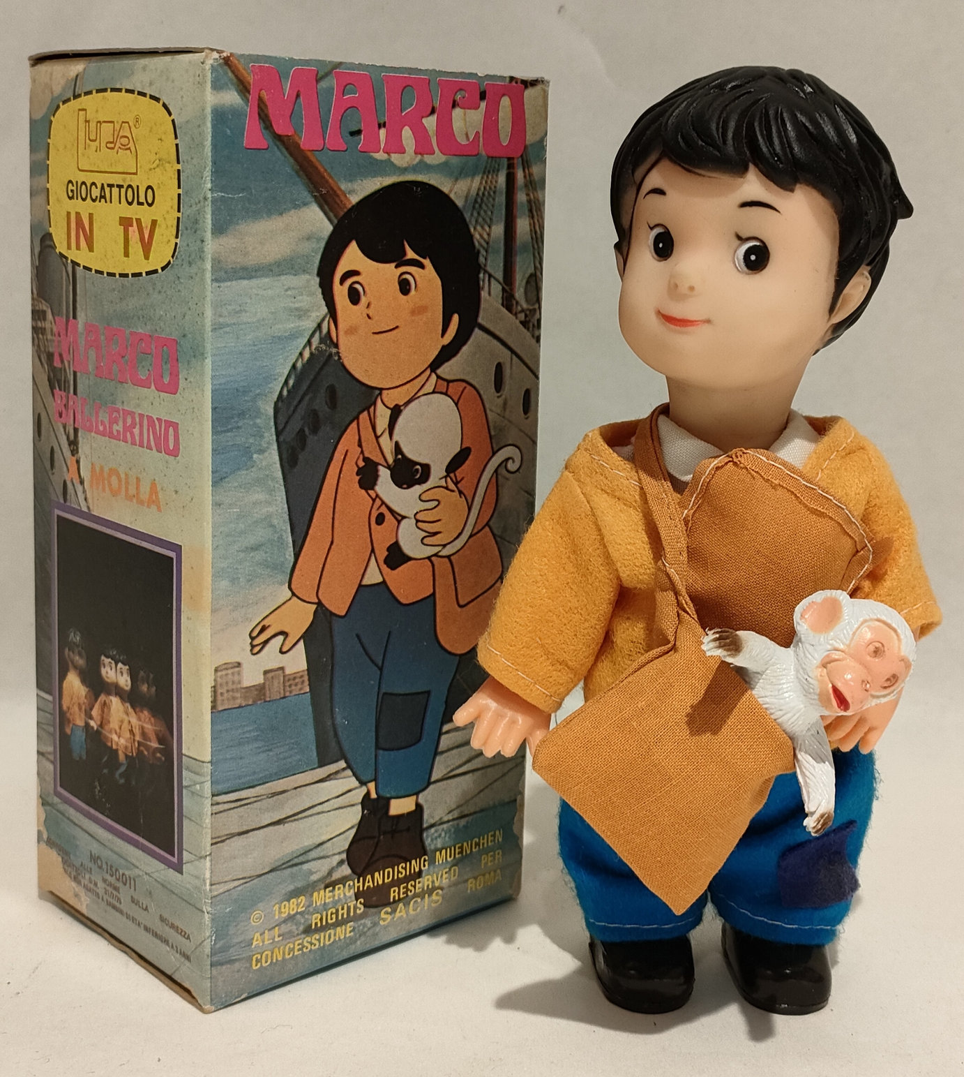 Marco con Scimmietta Peppino – Dagli Appennini alle Ande – A Carica – In Box