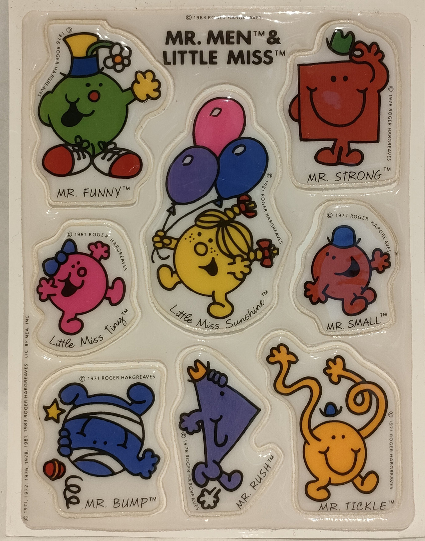 Mr Men – Adesivi