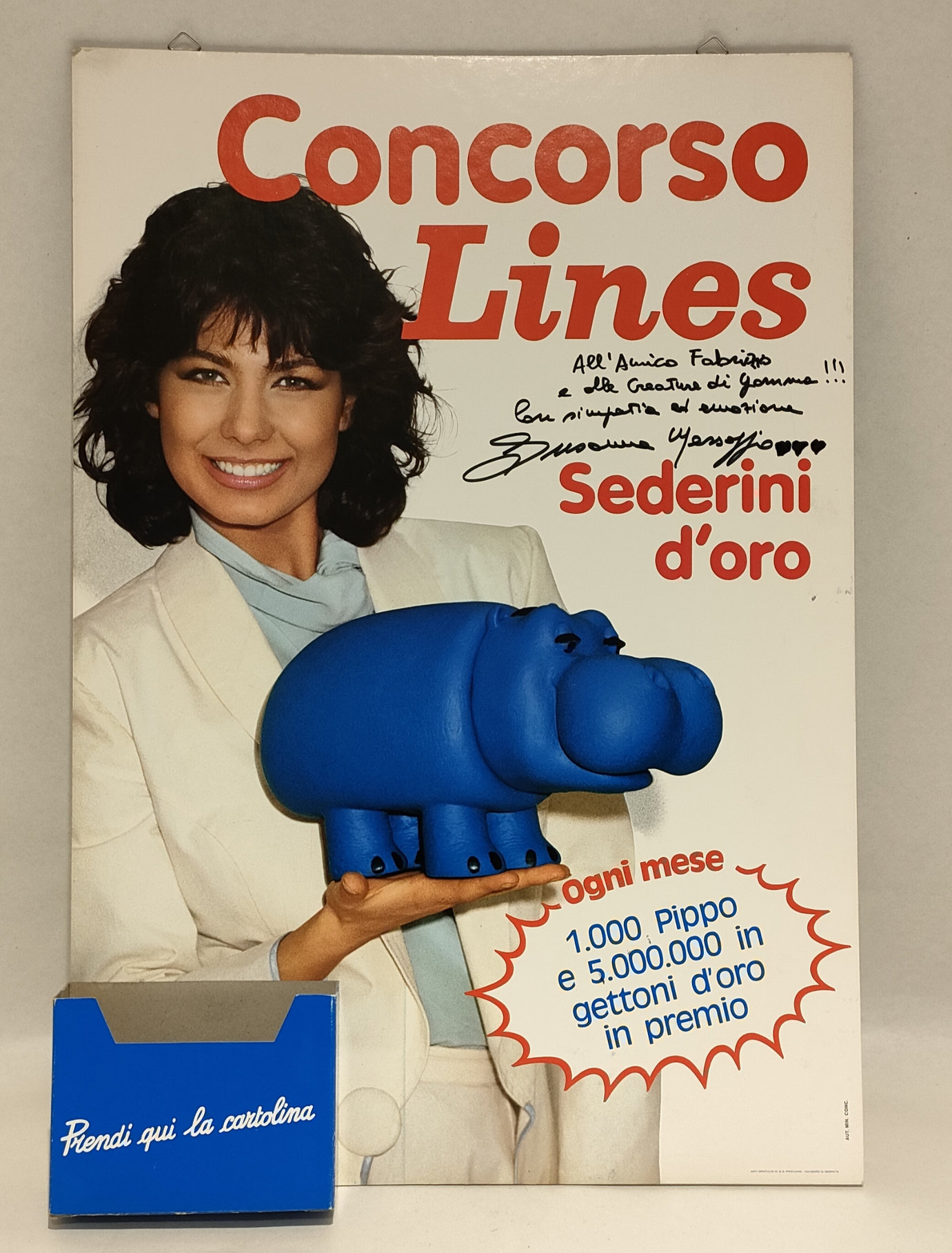 Display Concorso Pannolini Lines – Autografo Susanna Messaggio