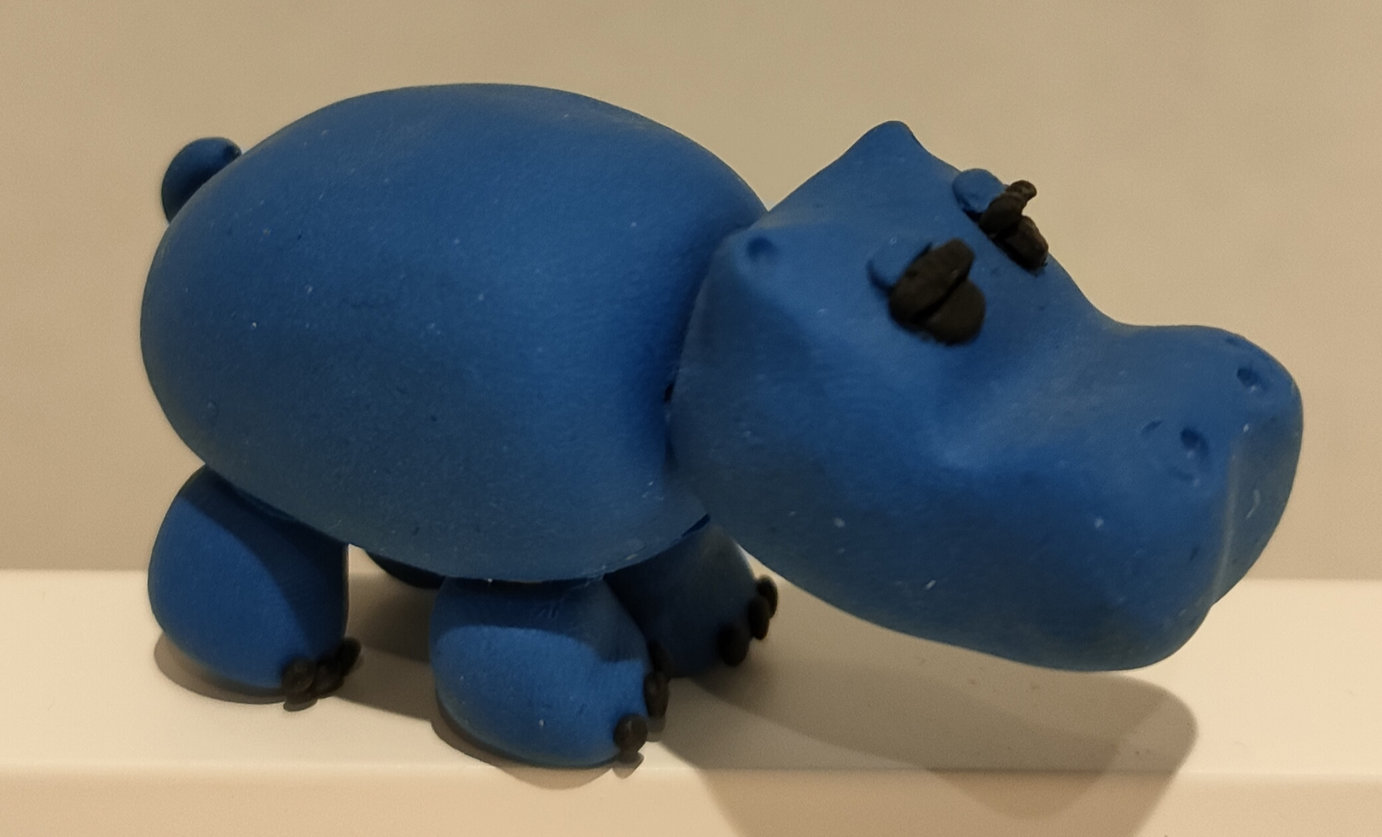 Ippopotamo Pippo Lines – Scultura
