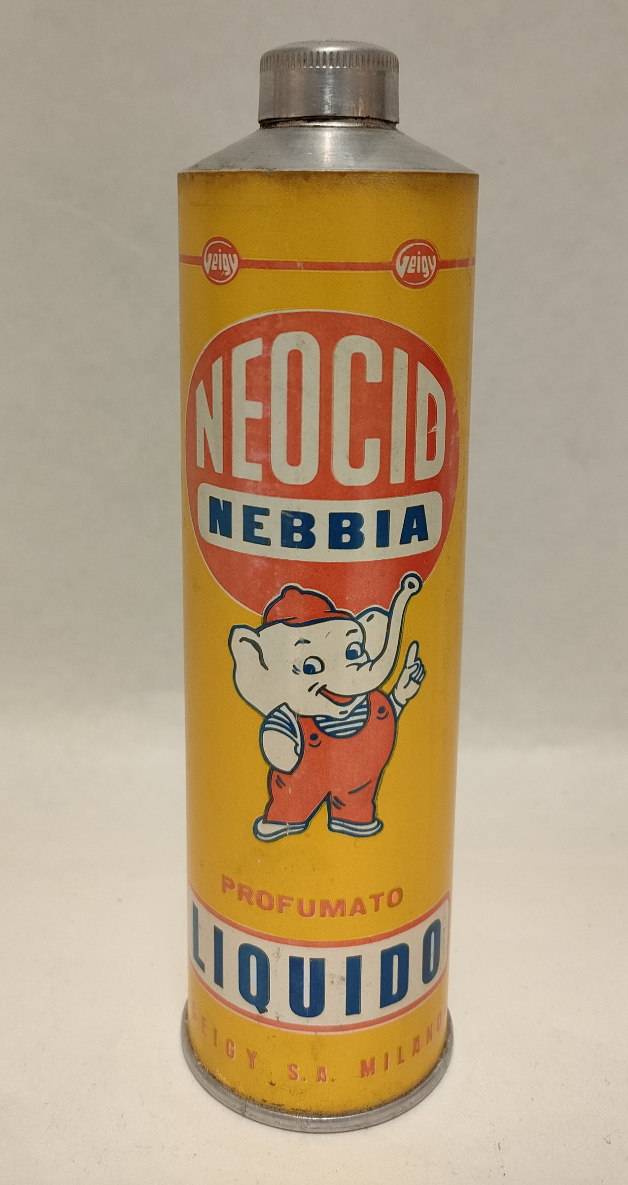 Confezione Latta Originale Neocid Liquido – Con Elefante