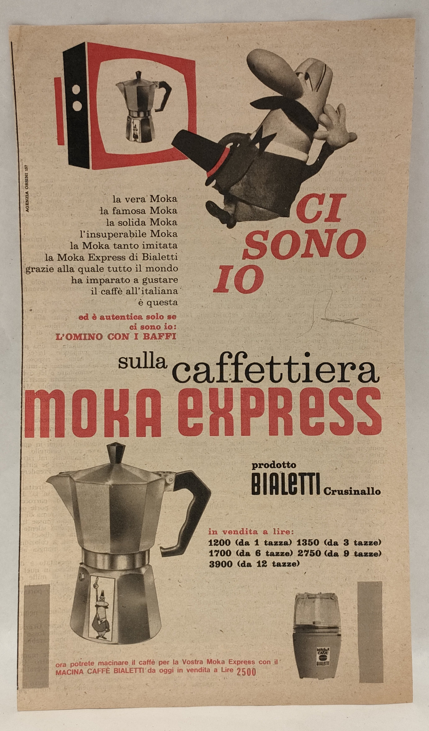 Pubblicità Originale Caffè BIaletti