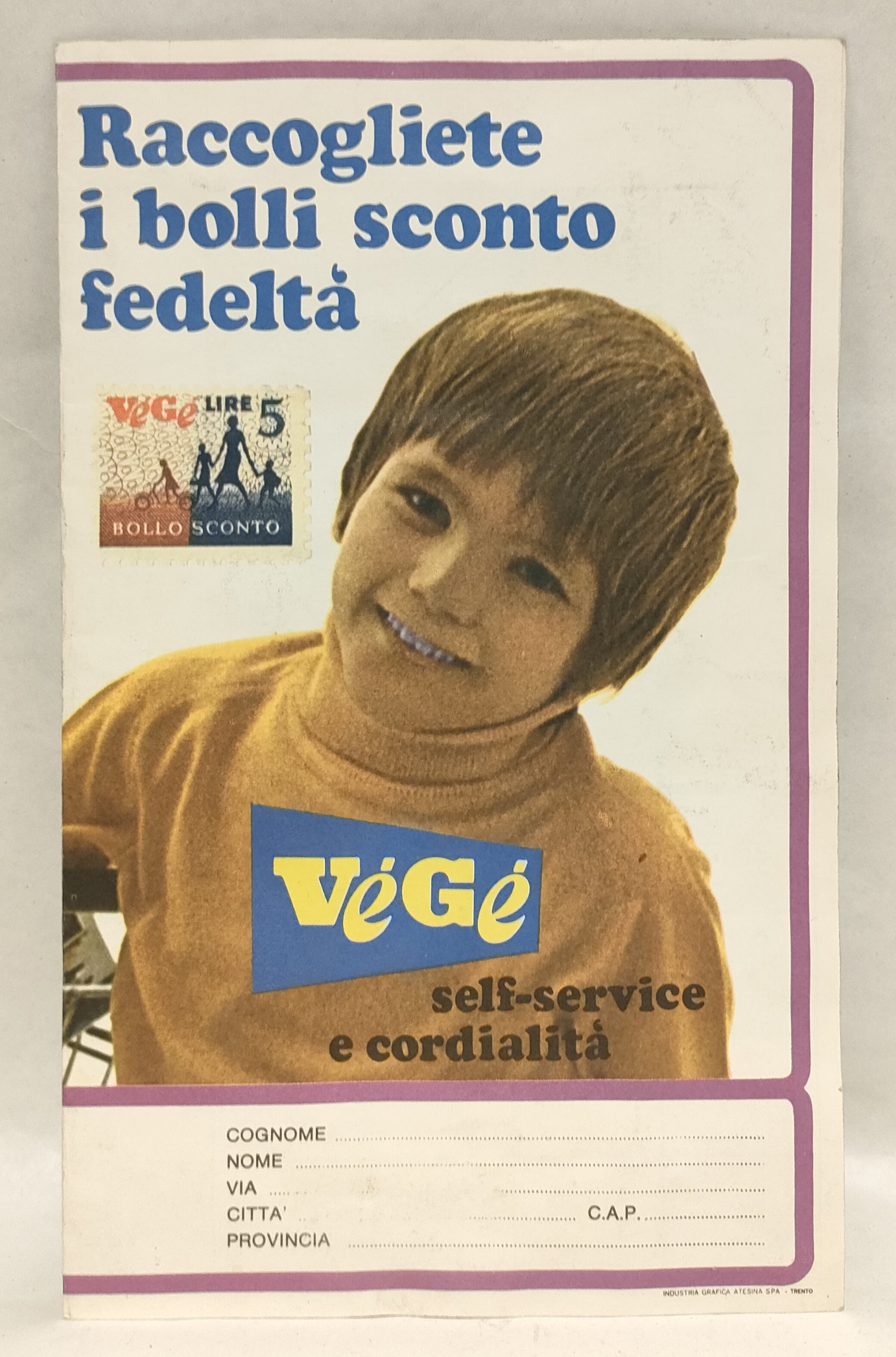 Raccoglitore Bollini Vegè – Completo