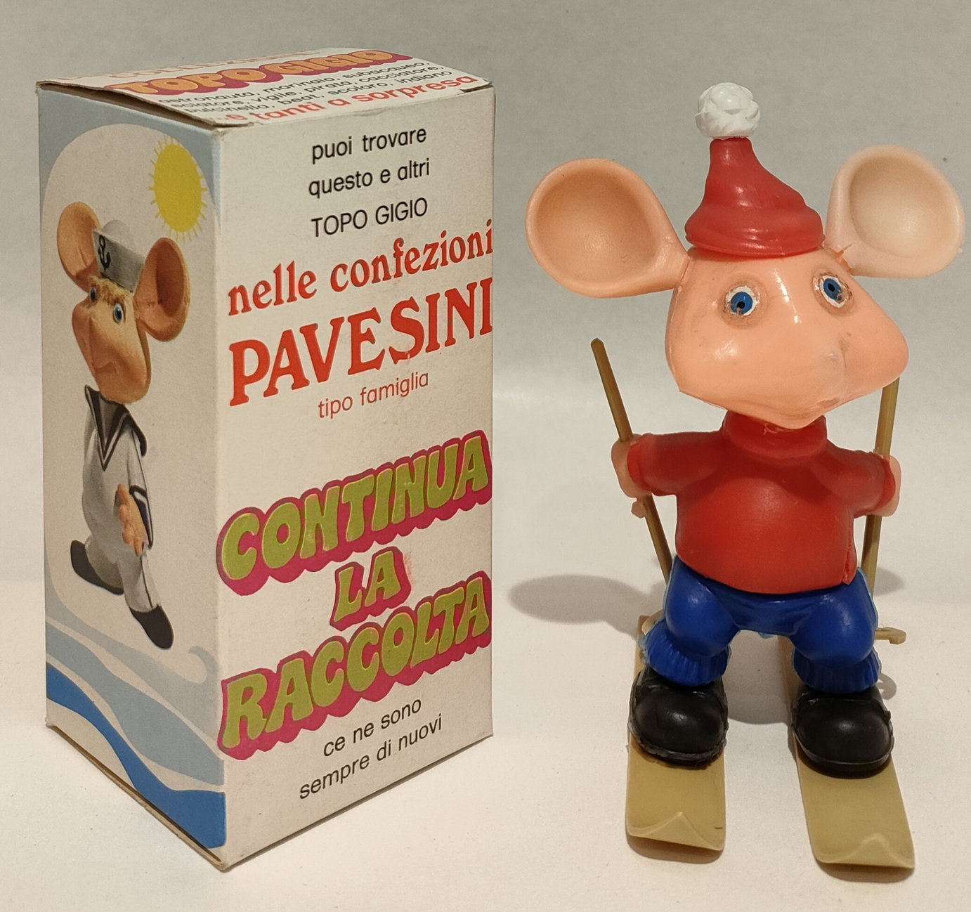 Topo Gigio Sciatore Pavesini – Componibile Moplas – In Box
