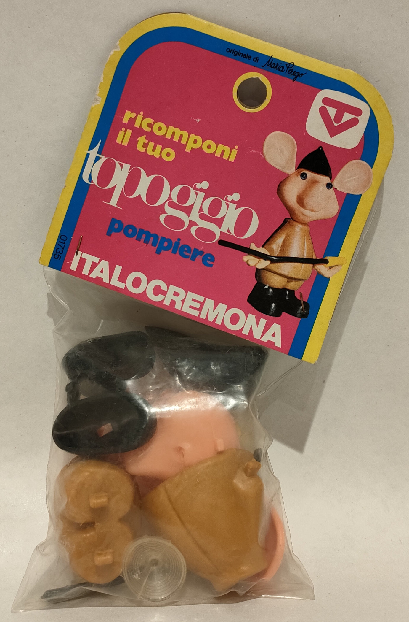 Topo Gigio Pompiere Pavesini – Componibile Moplas – In Blister Italocremona