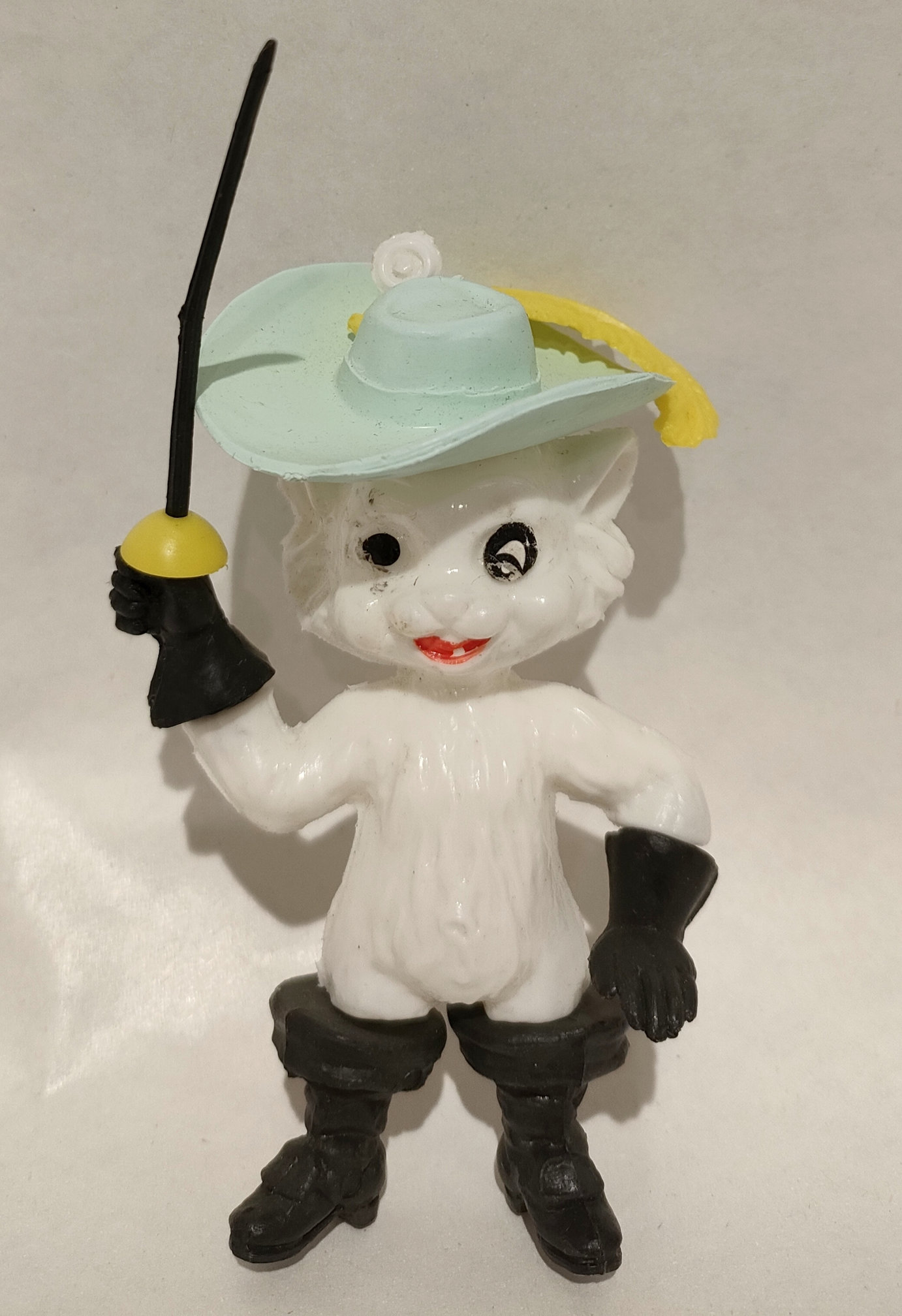 Gatto con gli Stivali  – Stivali Neri e Cappello Verde – Componibile Moplas