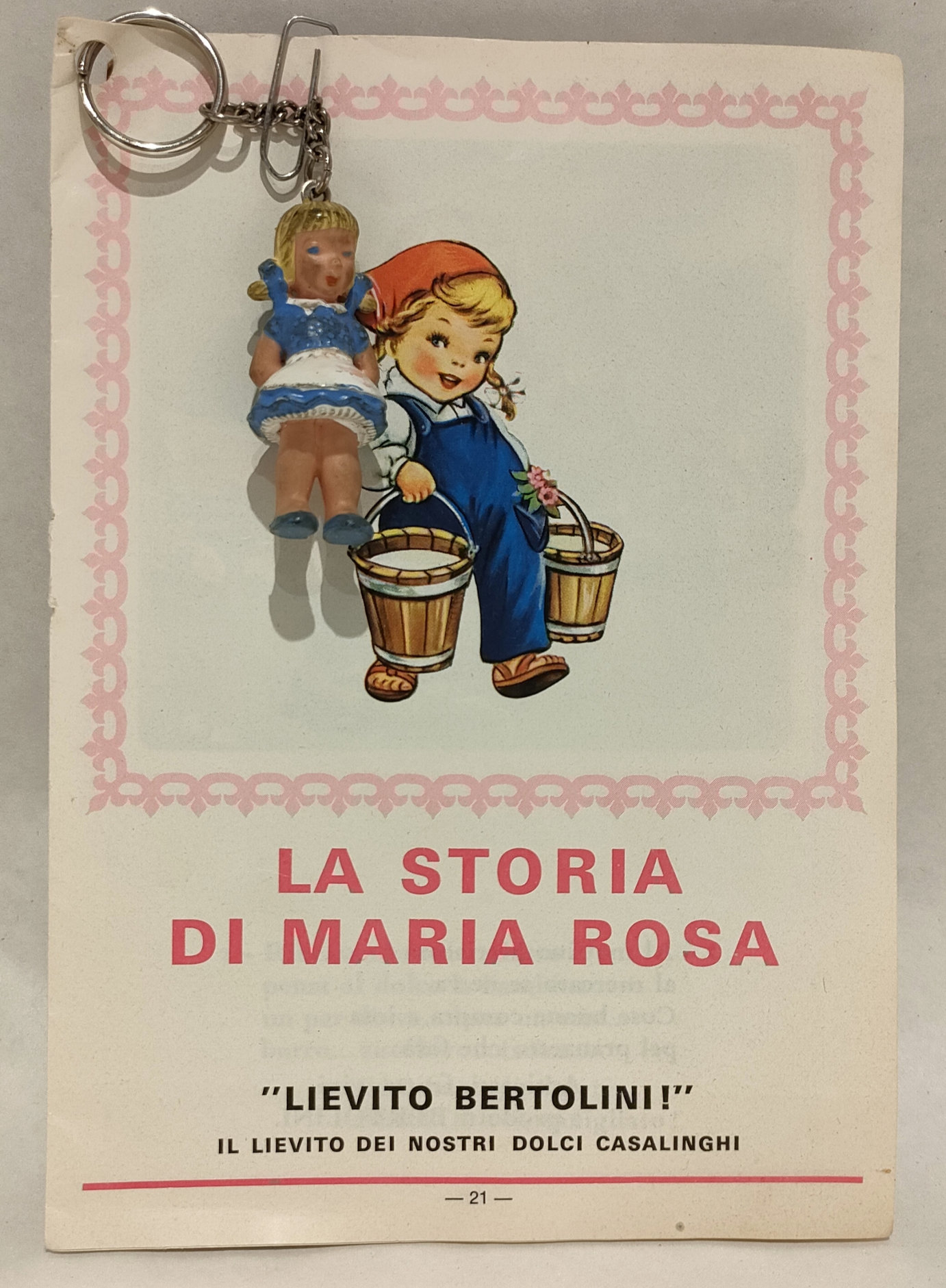 Portachiave Maria Rosa – Lievito Bertolini – Con Deplian Originale