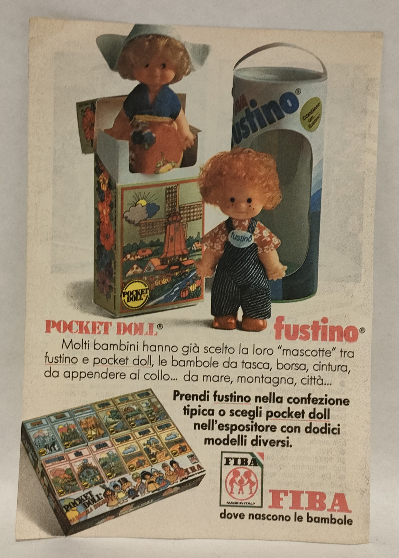 Pubblicità Originale Fustino Ava
