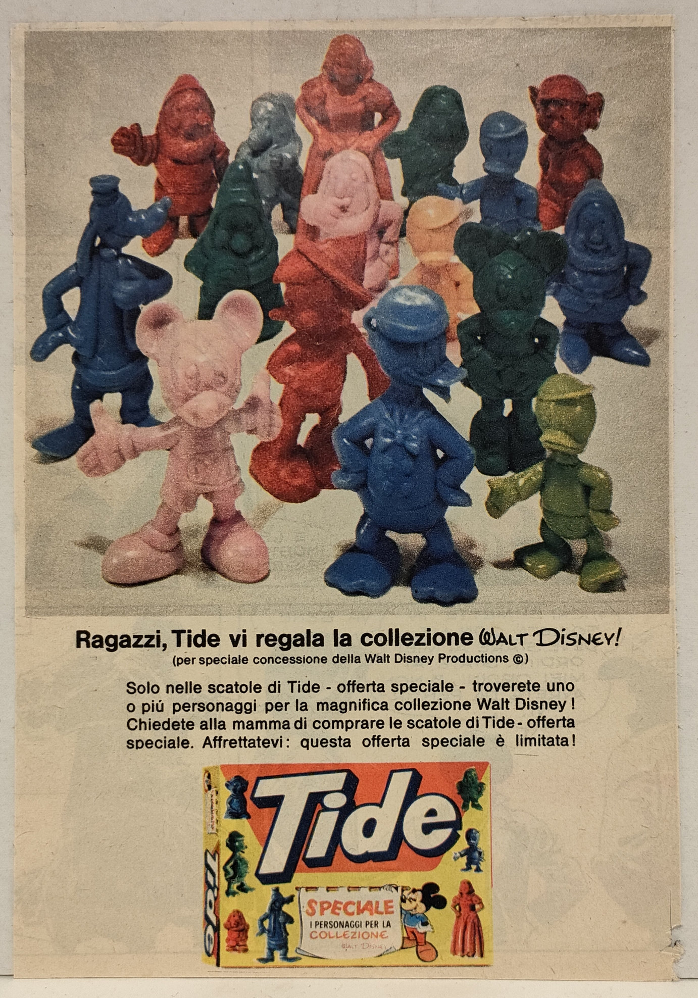 Pubbicità Originale – Pupazzi Disney Tide