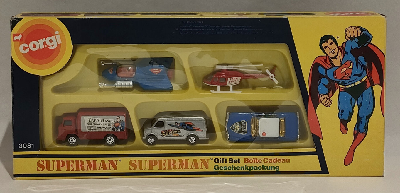 Serie Auto Corgi di Superman (5 Modelli) – In Box