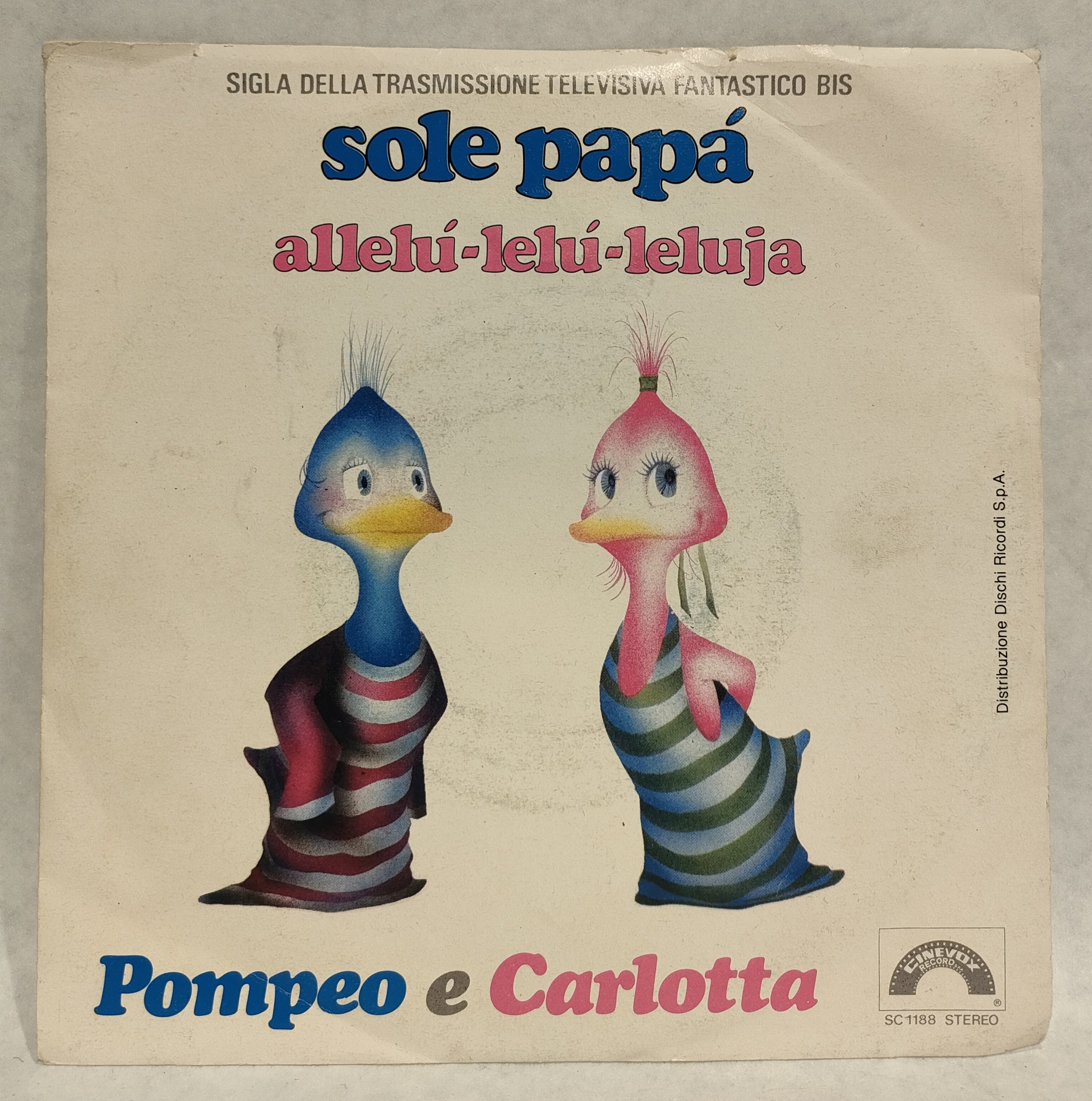Disco 45 Giri – Pompeo & Carlotta – Sigla della Trasmissione – Fantastico Bis