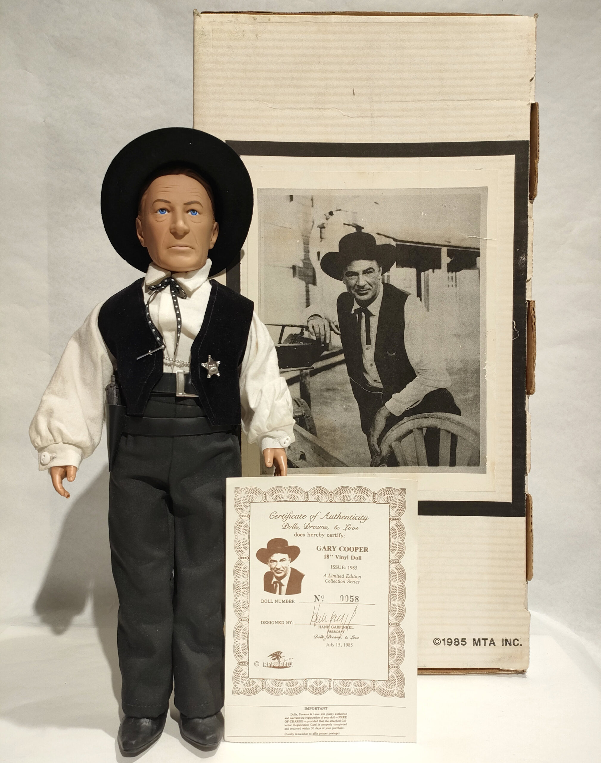 Gary Cooper – Limted Edition n. 58 con Certificato – In Box