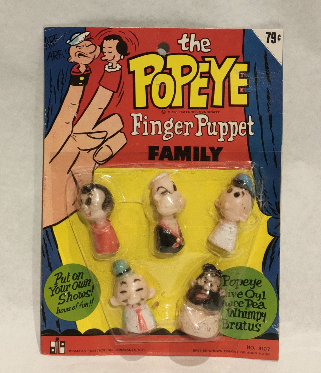 Popeye Finger Puppet Family – In Blister