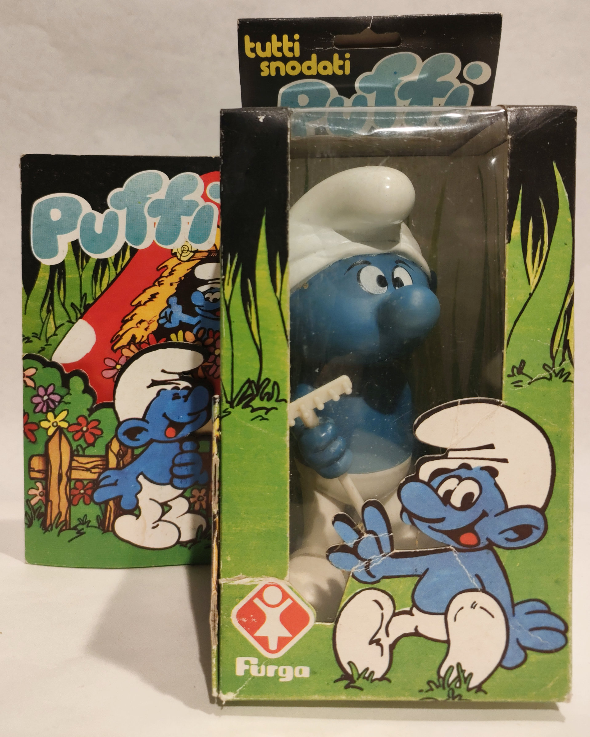 Puffo Contadino – con Rastrello – In Box