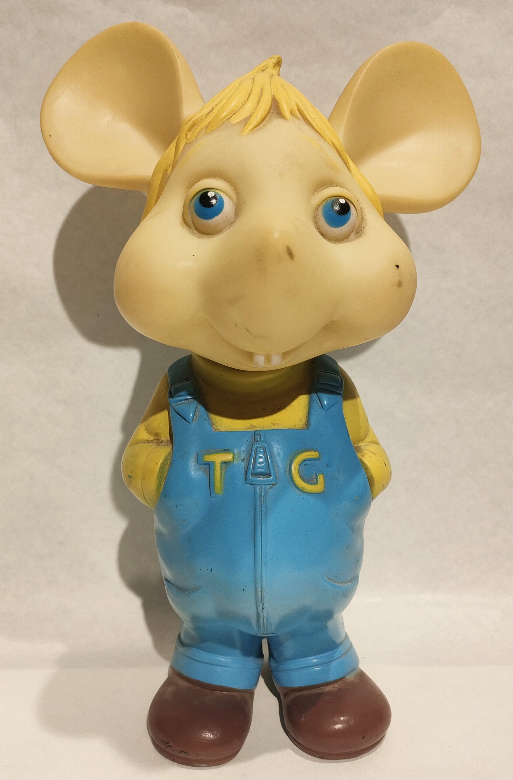 Topo Gigio – Maglia Gialla – Salopette Azzurra – Scritta TG