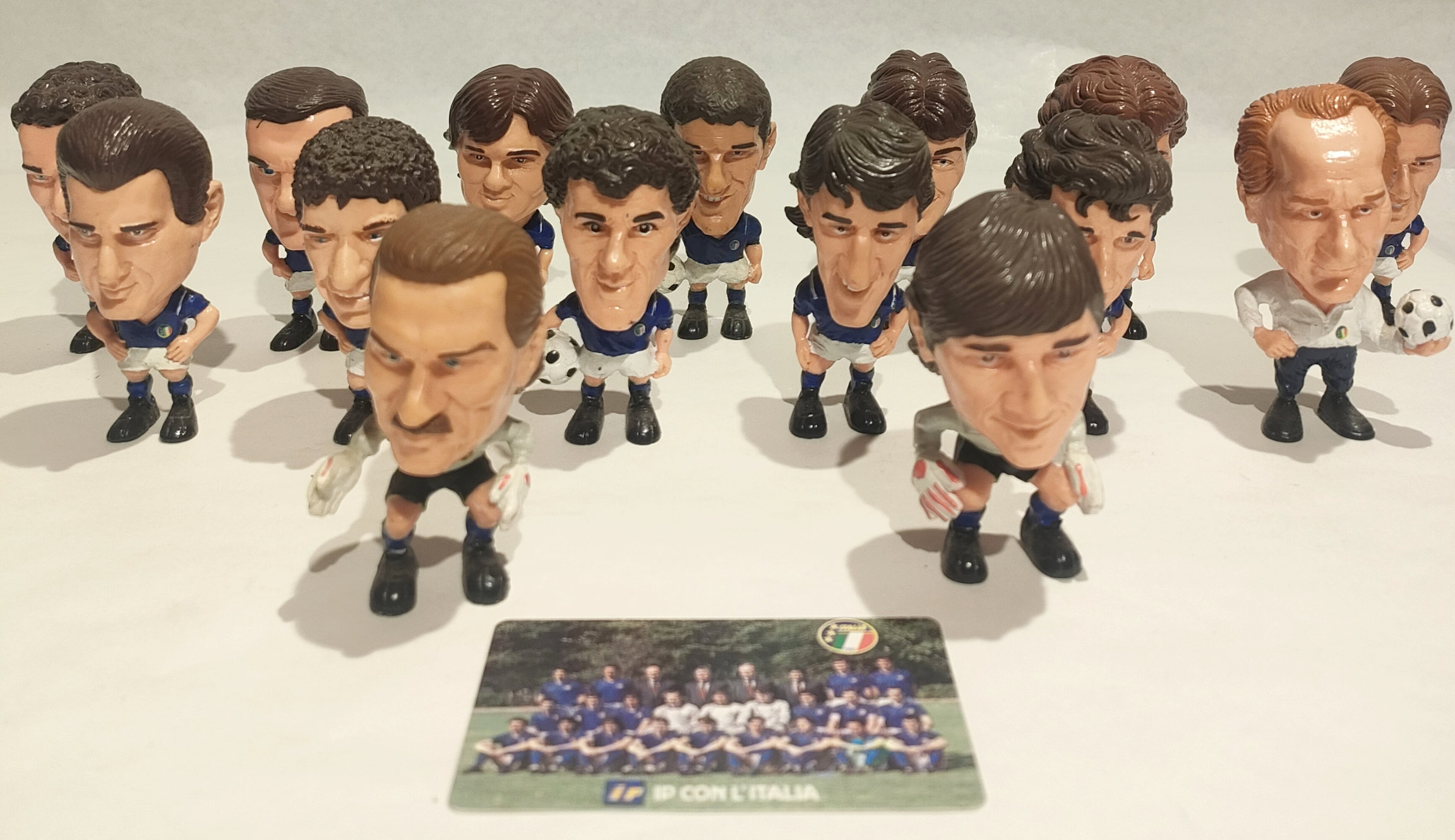 Serie completa Italia ’90 – Calciatori IP e carta telefonica SIP Italia ‘90