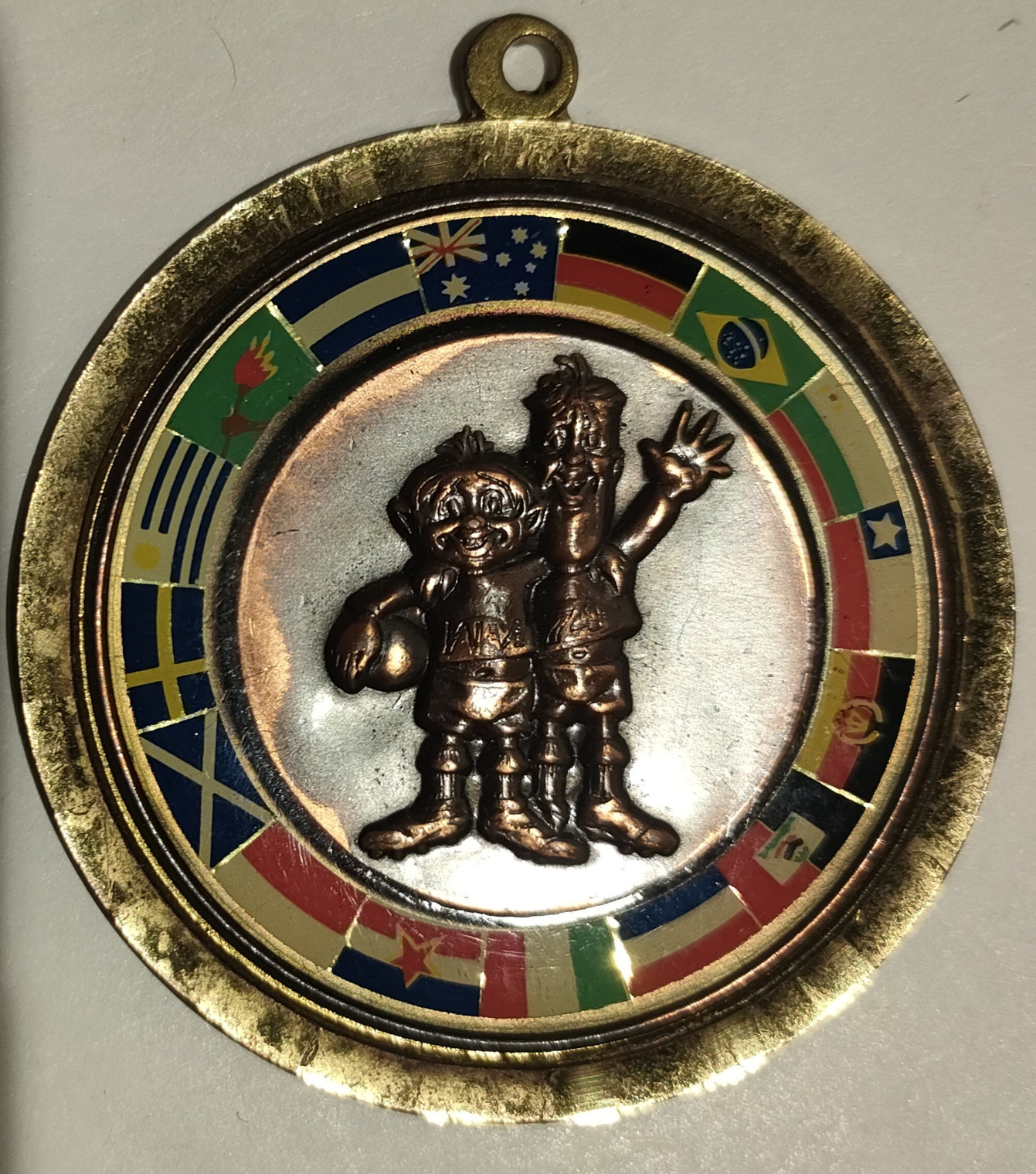 Medaglia Tip e Tap – Mascotte Mondiali Germania 1974