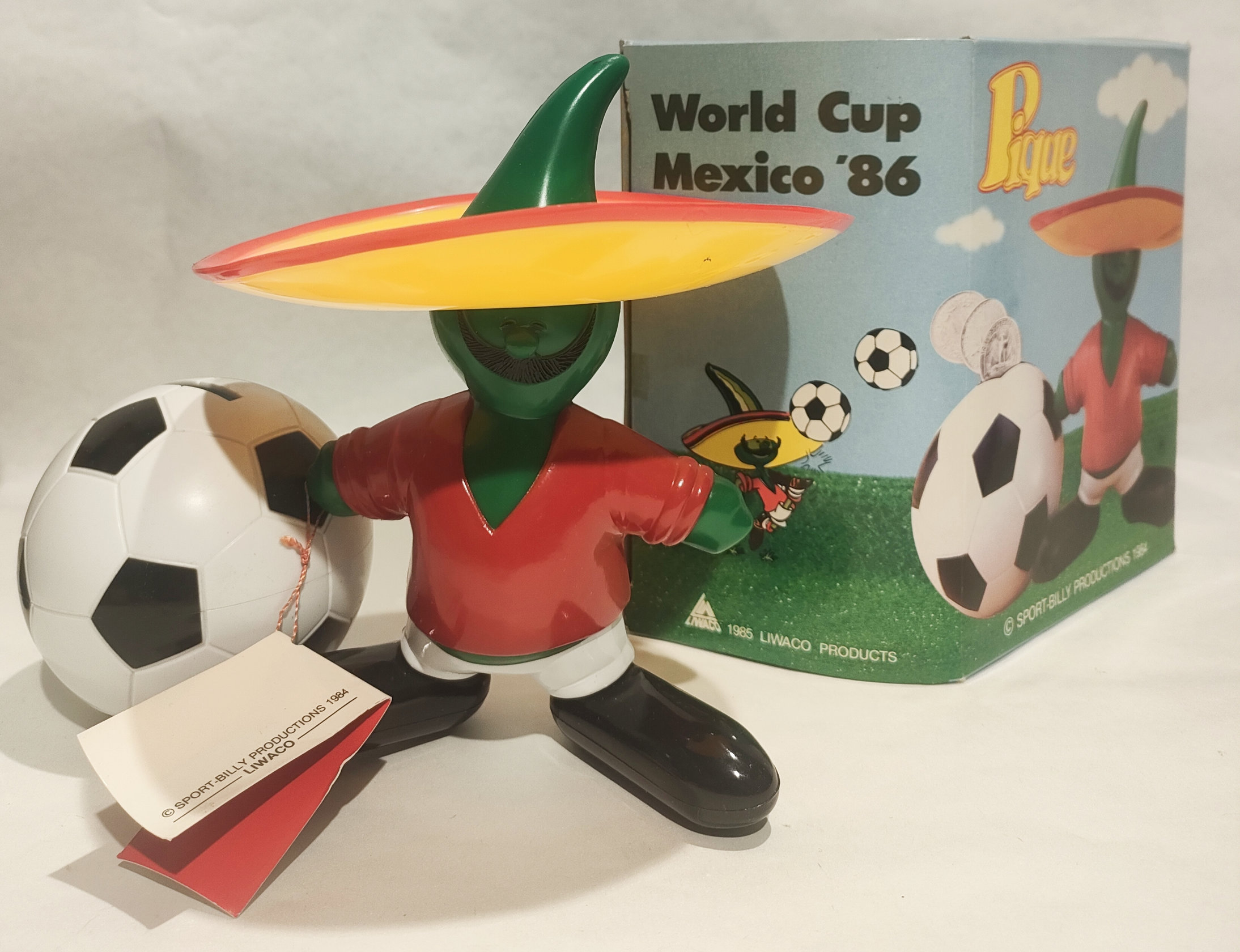 Pique Salvadanaio – Mascotte Mondiali Messico 1986 – In Box