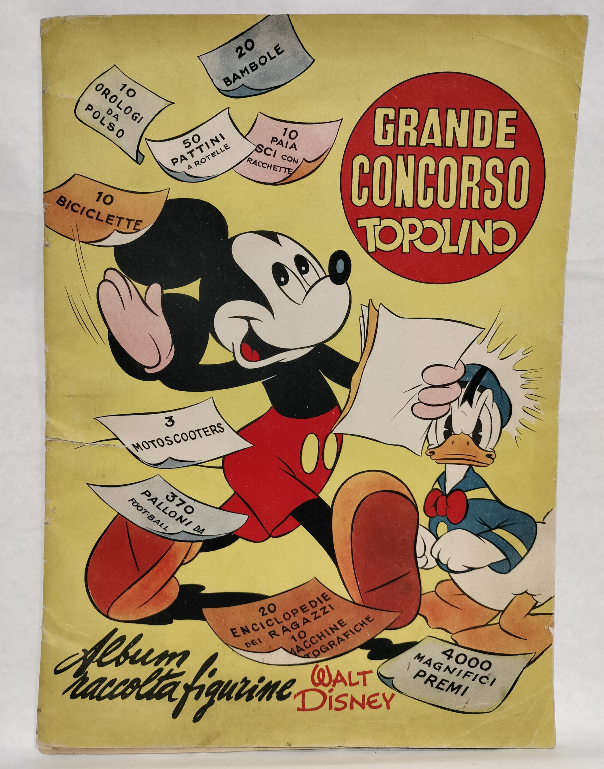 Album di Figurine Grande Concorso di Topolino – Semicompleto