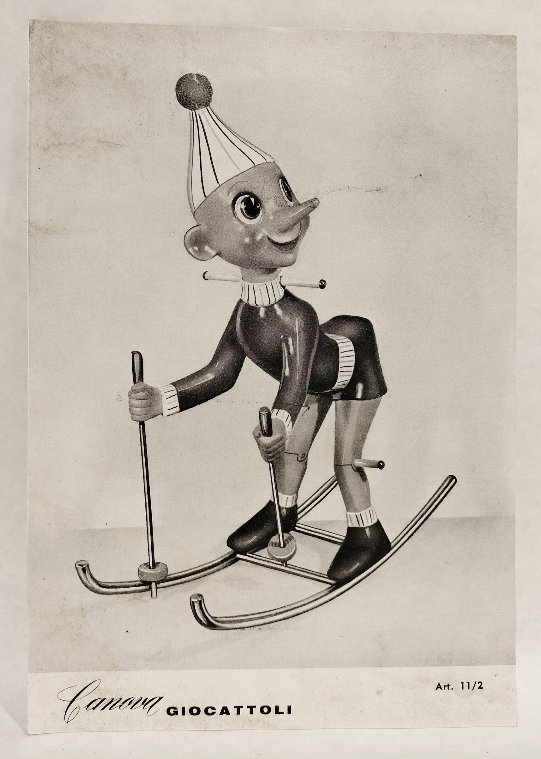 Scheda Originale Canova – Pinocchio Sciatore Dondolo