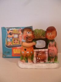 FRED & WILMA FLINTSTONES LAMPADA – IN BOX –  INDUSTRIA ARGENTINA  – 20CM