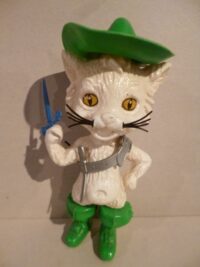 GATTO CON GLI STIVALI MOPLAS (VARIANTE VERDE)  – 20CM