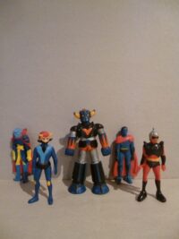 GOLDRAKE FABIANPLASTICA (gomma piena) SERIE COMPLETA 5PZ – ANNI ’70 –  7-9CM