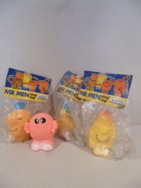MR MEN SERIE COMPLETA 4 PEZZI SILLY-HAPPY-TICKLE-TOPSY MADE IN IRLAND MAYCO 1976 –  9-10 -11CM