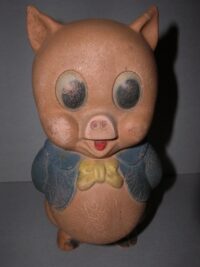 PALLINO -PORKY PIG- W.BROS CARTOONS INC. – ANNI ’60  – 15CM
