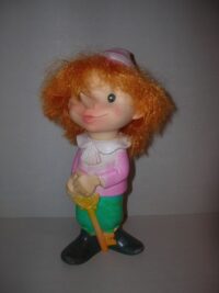 PINOCCHIO CON CHIAVE (CAPELLI ROSSI) – ANNI ’70 – 25CM