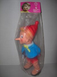 PINOCCHIO RUBBERTOYS – IN BLISTER – ANNI ’70  – 28CM