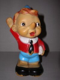 PINOCCHIO SALUTO FASCISTA LEDRA MADE ITALY – ANNI ’70 – 18CM