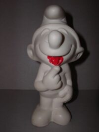 PUFFO BIANCO MONOCOLORE – ANNI ’70  – 15CM