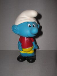 PUFFO CALCIATORE ROMA FURGA I PUFFI T.M. PEYO 1982  – 15CM