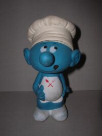 PUFFO CUOCO FURGA I PUFFI T.M. PEYO 1982  – 15CM
