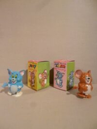 TOM E JERRY MECHANICAL WALKING MARX TOYS – IN BOX – 1970 – 8CM