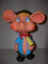 TOPO GIGIO CON FORMAGGIO ITALOCREMONA -5- -604  – ANNI ’60  – 21CM