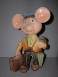 TOPO GIGIO CON VALIGIA – ANNI ’60 – 18CM