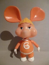 TOPO GIGIO -G- (plastica soffiata) – ANNI ’60  – 19CM
