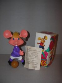 TOPO GIGIO PAVESINI CALCIATORE FIORENTINA – IN BOX –  CON CARTINA  – 12CM