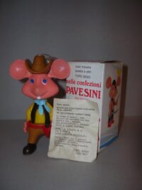 TOPO GIGIO PAVESINI COW BOY – IN BOX –  CON CARTINA  – 12CM