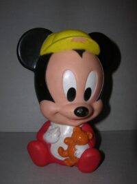 TOPOLINO BABY CON ORSETTO ARCO CHINA DISNEY – ANNI’80  – 13CM